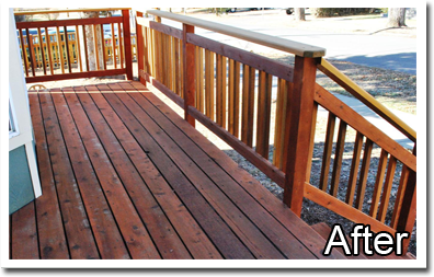 Deck Staining After 1