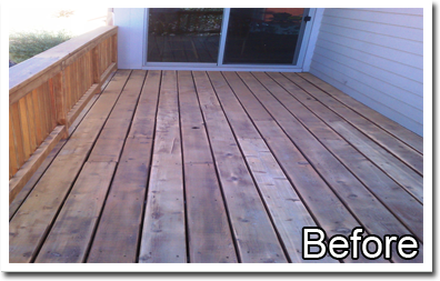Deck Staining Before 2